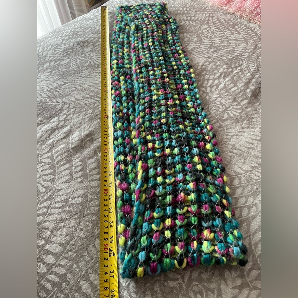 Multicolor Knit Infinity Scarf - Picture 4 of 5